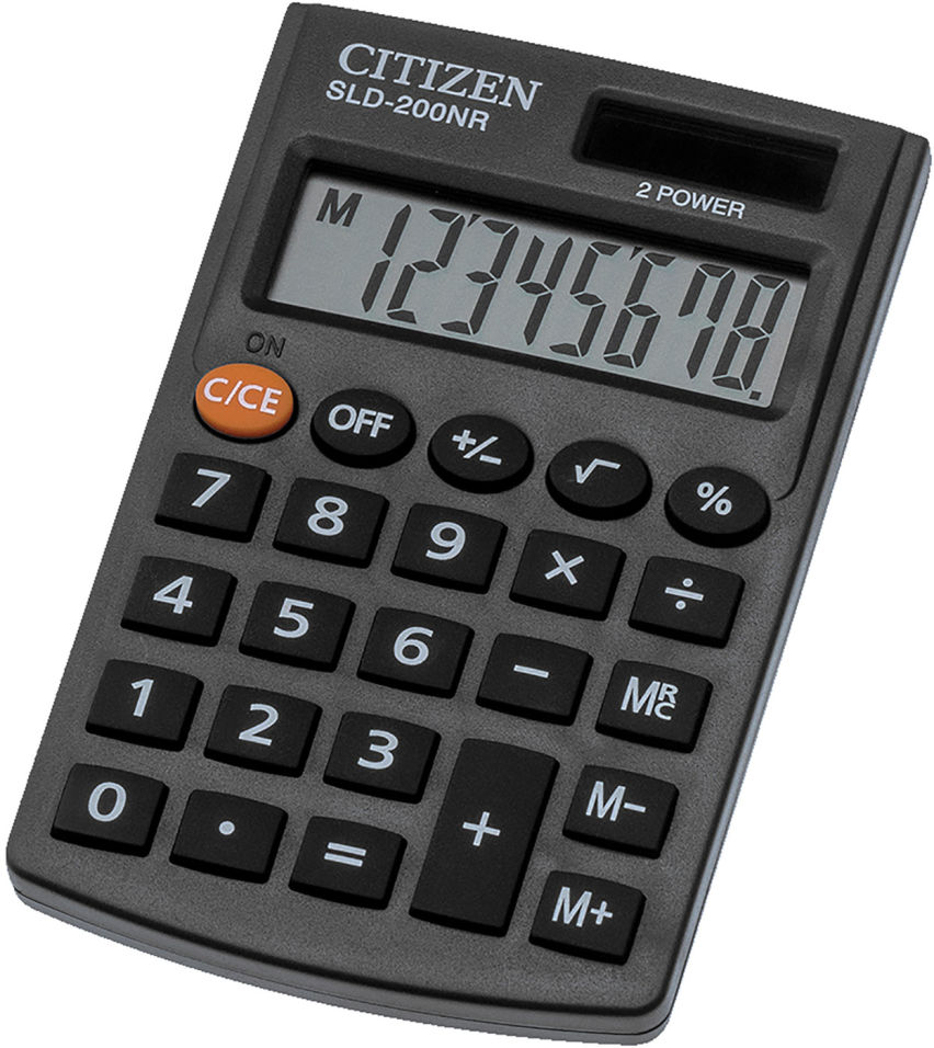 Калькулятор Citizen SLD-200NR карманный