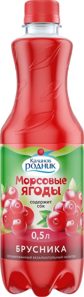 Напиток Калинов Родник Морсовые ягоды Брусника 500мл