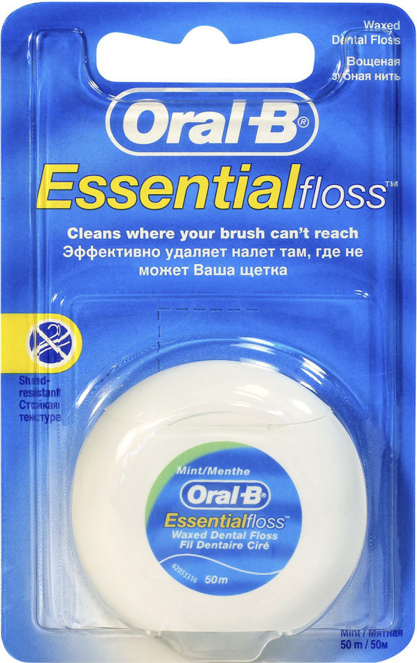 Зубная нить Oral-B Essential floss 50м