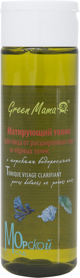 Тоник для лица Green Mama Морской сад Матирующий 200мл