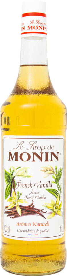 Сироп Monin French Vanilla Syrup со вкусом и ароматом ванили 1л