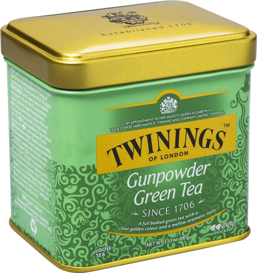 Чай зеленый Twinings Gunpowder 100г