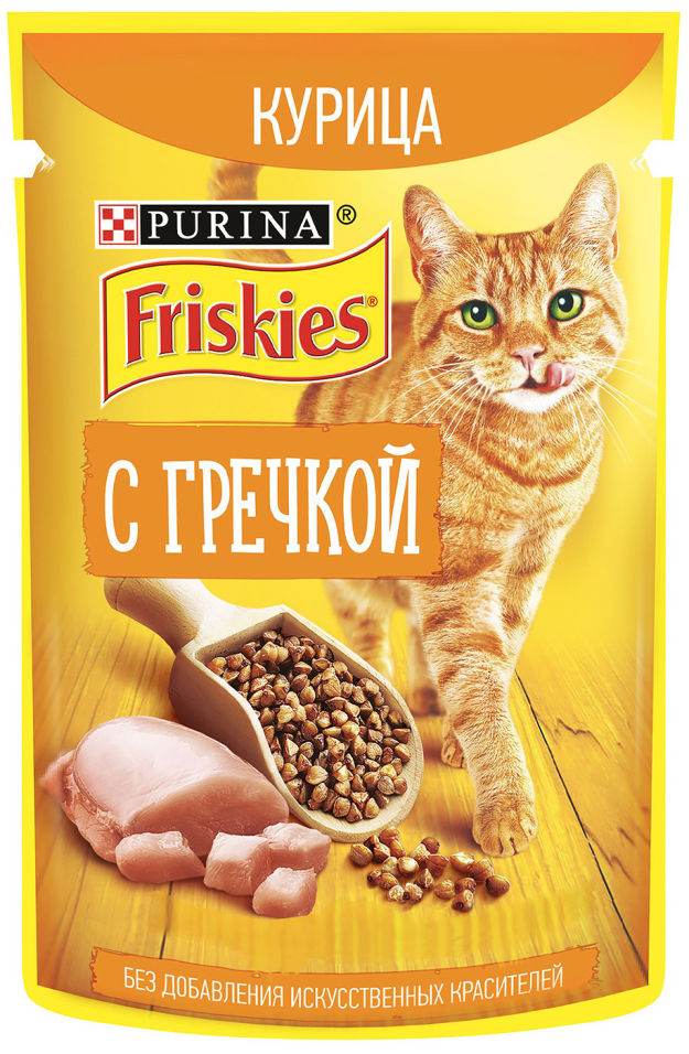 Влажный корм для кошек Friskies с курицей игречкой 75г (упаковка 26 шт.)