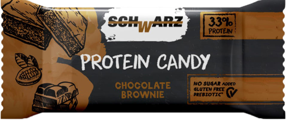Батончик протеиновый Schwarz 33% Шоколадный брауни в горьком шоколаде 20г