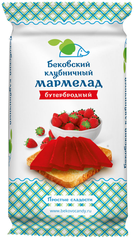 Мармелад Бековские сладости Клубничный бутербродный 270г