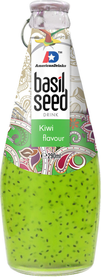 Напиток сокосодержащий Basil Seed Сочный Киви 290мл (упаковка 12 шт.)
