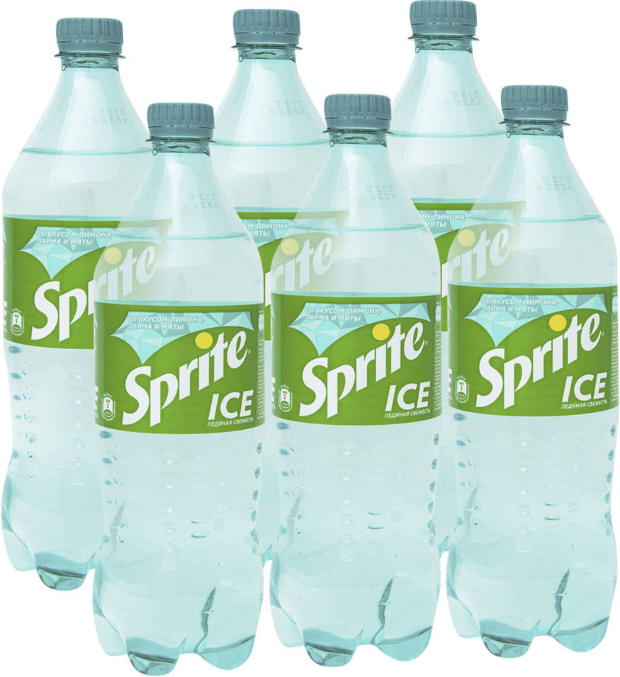 Напиток Sprite Ice Ледяная свежесть 900мл (упаковка 6 шт.)