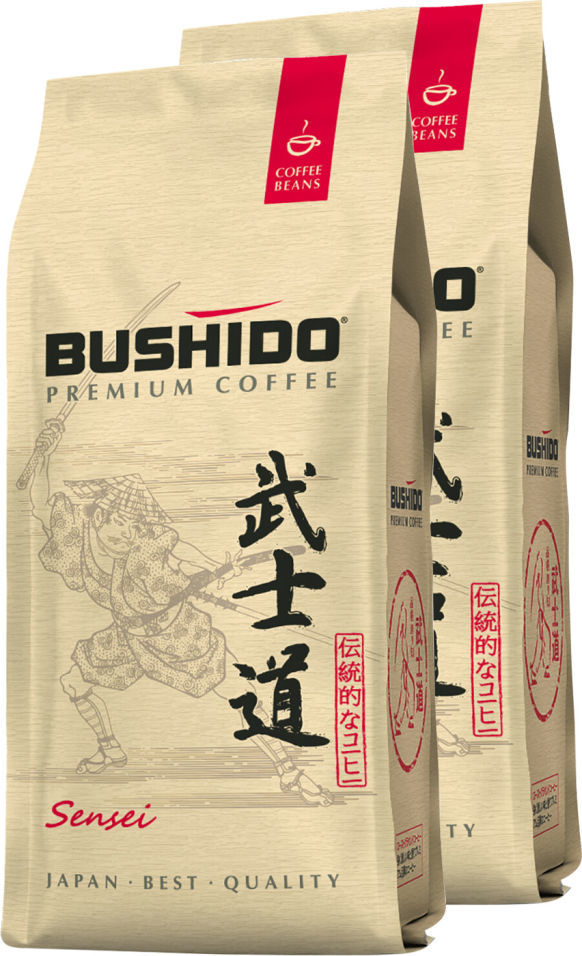 Кофе в зернах Bushido Sensei 227г (упаковка 2 шт.)