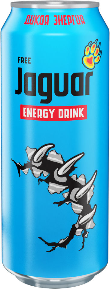Напиток Jaguar Free энергетический 500мл