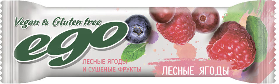 Батончик фруктово-ягодный Ego Лесные ягоды 40г