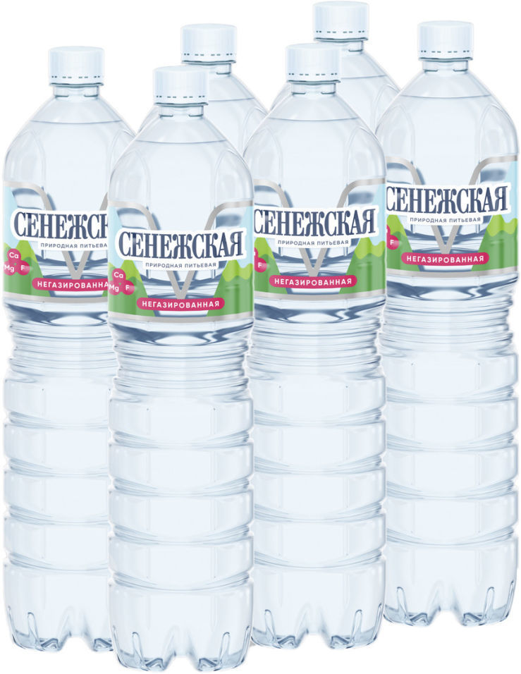 Вода Сенежская природная питьевая негазированная 1.5л (упаковка 6 шт.)