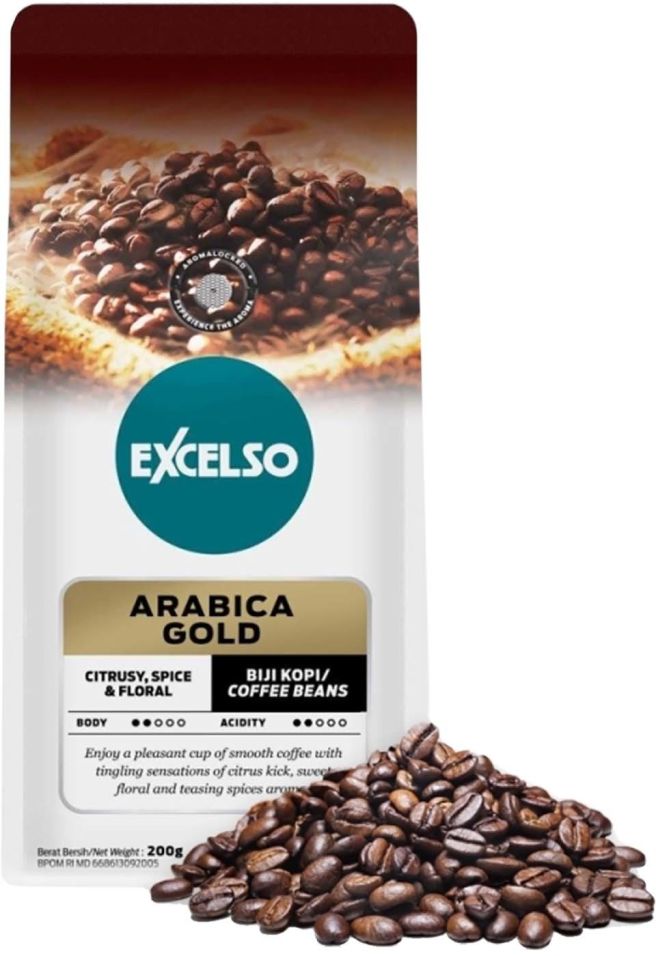 Кофе в зернах Excelso Arabica Gold 200г