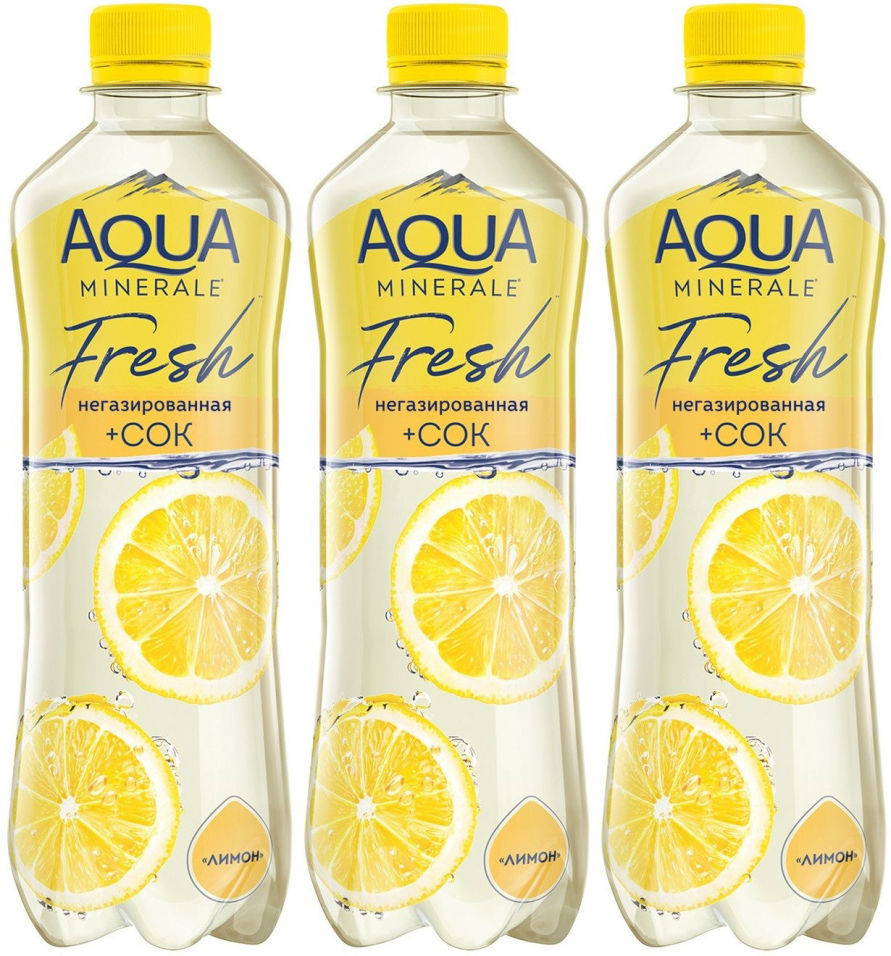 Напиток Aqua Minerale с соком Лимон негазированный 500мл (упаковка 2 шт.)