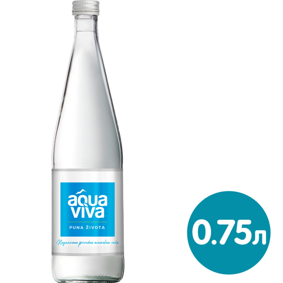 Вода Aqua Viva минеральная природная столовая питьевая негазированная 750мл