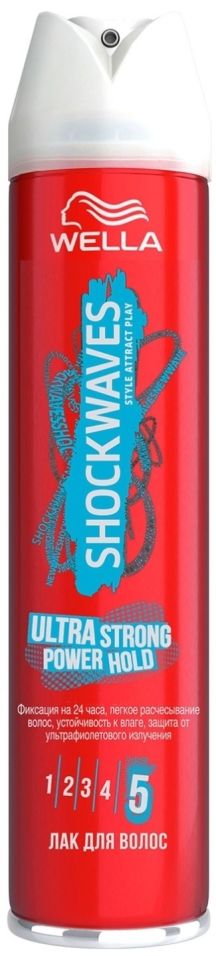 Лак для волос Wella Shockwaves Ultra Strong Power Hold 250мл
