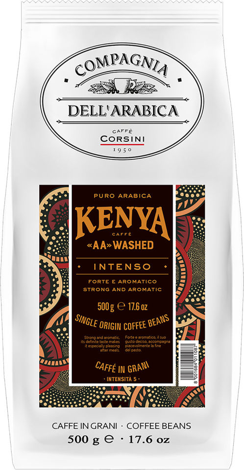 Кофе в зернах Compagnia Dell Arabica Kenya AA washed 500г