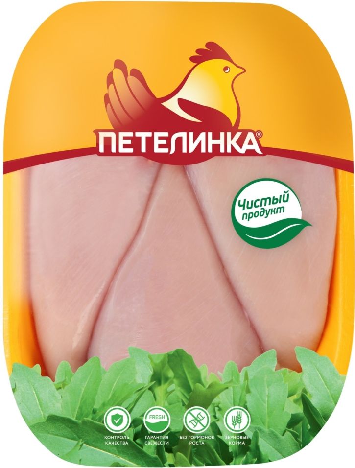 Филе грудки Петелинка куриное 0.6-1кг