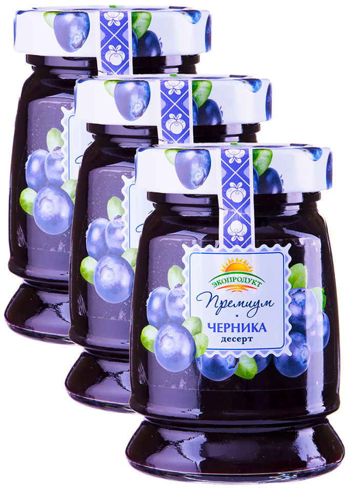 Десерт Экопродукт Премиум Черника 330г (упаковка 3 шт.)