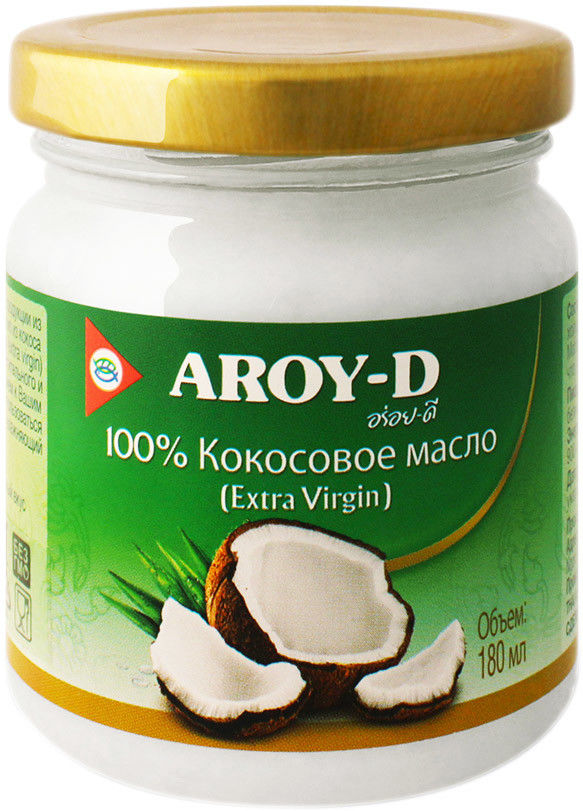 Масло кокосовое Aroy-D Extra Virgin 180мл