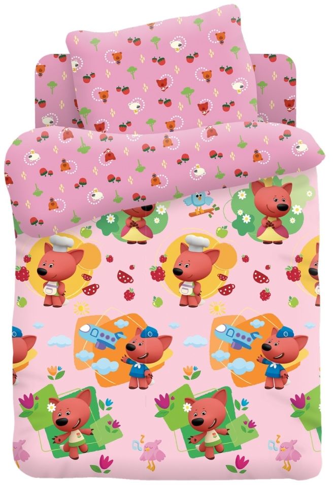 Комплект постельного белья Непоседа Ми-ми-мишки Лисичка Детское наволочка 40*60см