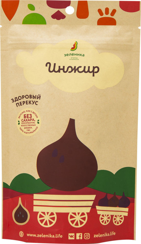 Инжир Зеленика здоровый фруктовый перекус 20г