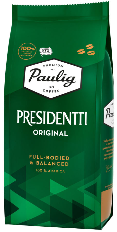 Кофе в зернах Paulig Presidentti Original 250г