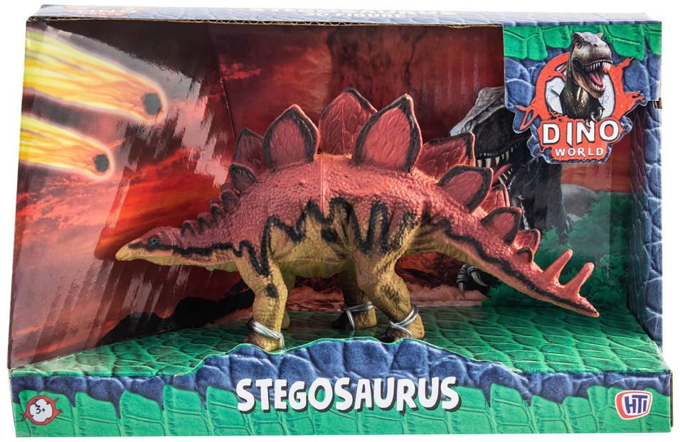 Фигурка динозавра Dino World Стегозавр 16см
