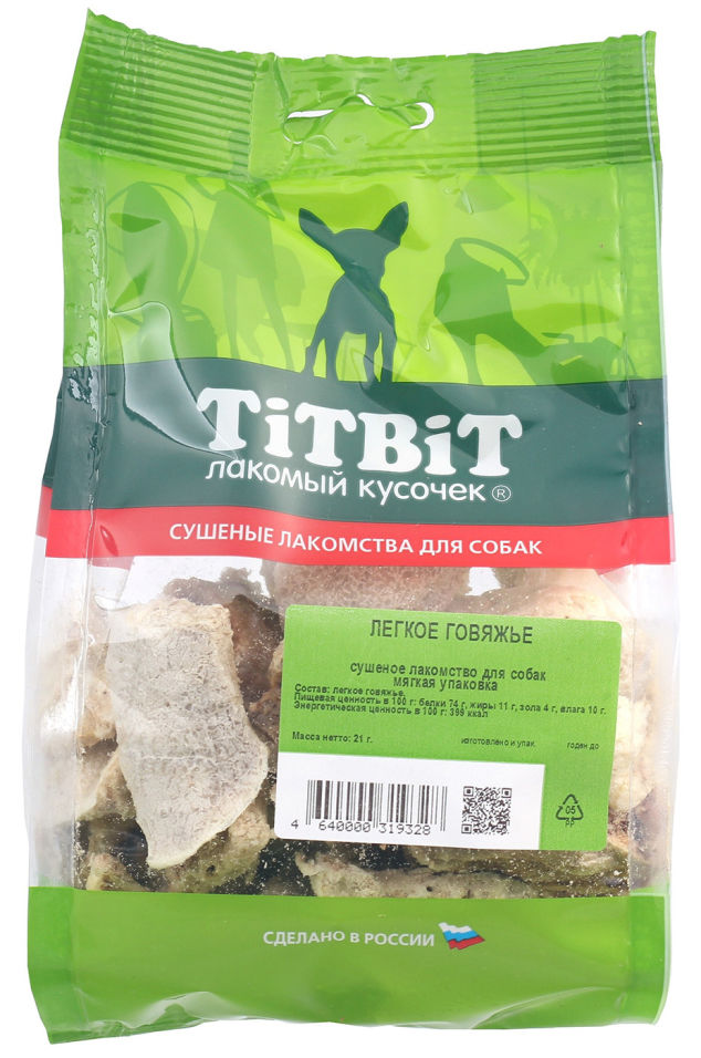 Лакомство для собак TiTBiT Легкое говяжье 21г Лакомство для собак TiTBiT Легкое говяжье 21г