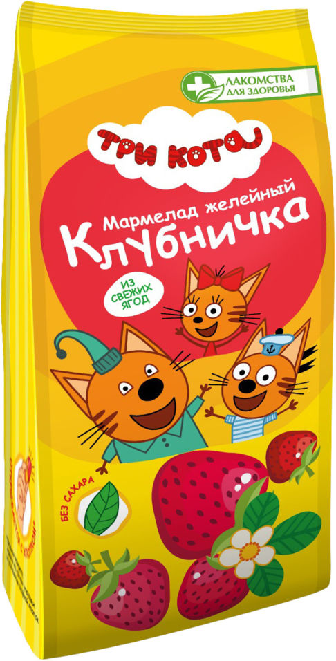 Мармелад желейный Лакомства для здоровья Клубничка 105г
