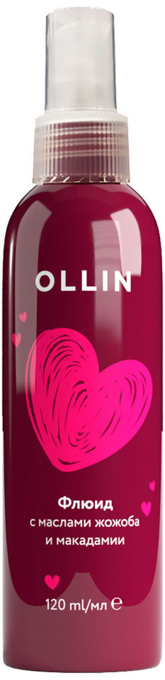 Флюид Ollin с маслами жожоба и макадамии 120мл