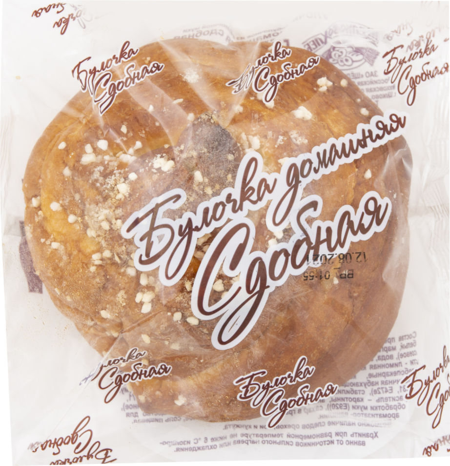 Булочка  Щелковохлеб Домашняя сдобная 80г