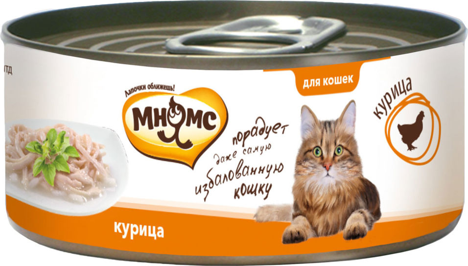 Корм для кошек Мнямс Курица нежном в желе 70г Корм для кошек Мнямс Курица нежном в желе 70г