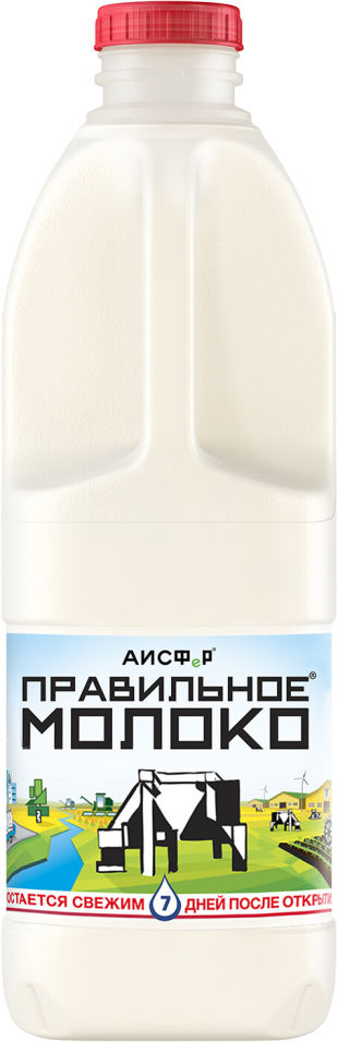 Молоко Правильное Молоко пастеризованное 3.2-4% 2л