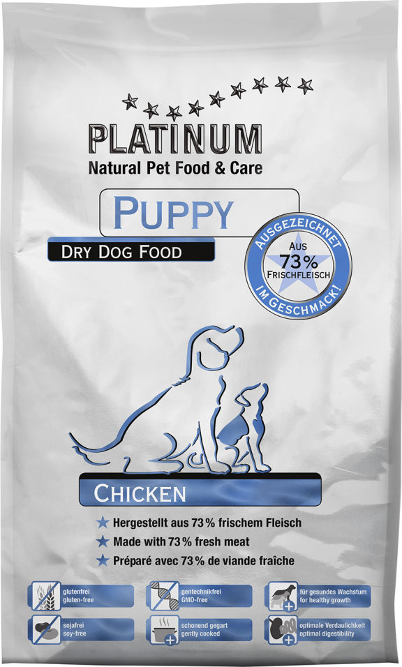 Сухой корм для щенков Platinum Puppy Курица 5кг Сухой корм для щенков Platinum Puppy Курица 5кг