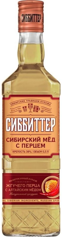 Отзывы о Настойке Сиббиттер Сибирский мед с перцем 38% 0.5л Отзывы о Настойке Сиббиттер Сибирский мед с перцем 38% 0.5л