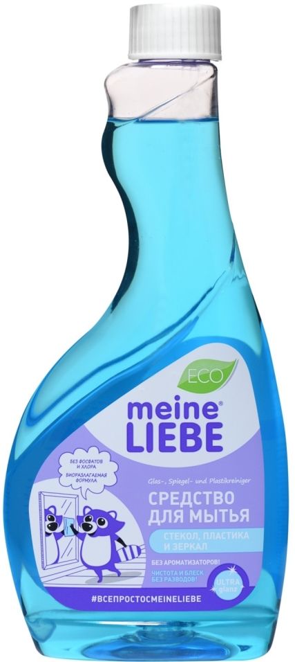 Средство чистящее Meine Liebe для стекол пластика и зеркал 500мл