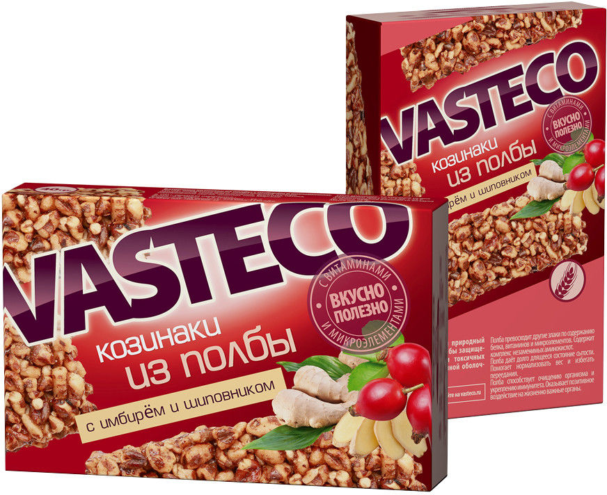 Козинаки Вастэко из полбы с имбирем и шиповником 40г