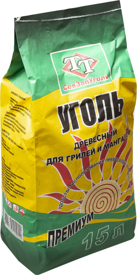 Уголь древесный СевЗапУголь Премиум 15л