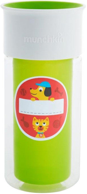 Поильник-непроливайка Munchkin Miracle именной Зеленый 266мл 1211₽