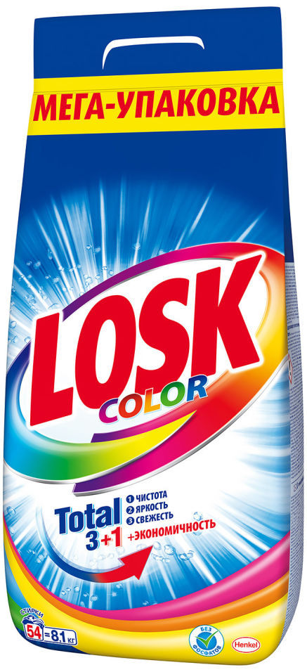 Стиральный порошок Losk Losk Active-Zyme 6 Color 8.1кг