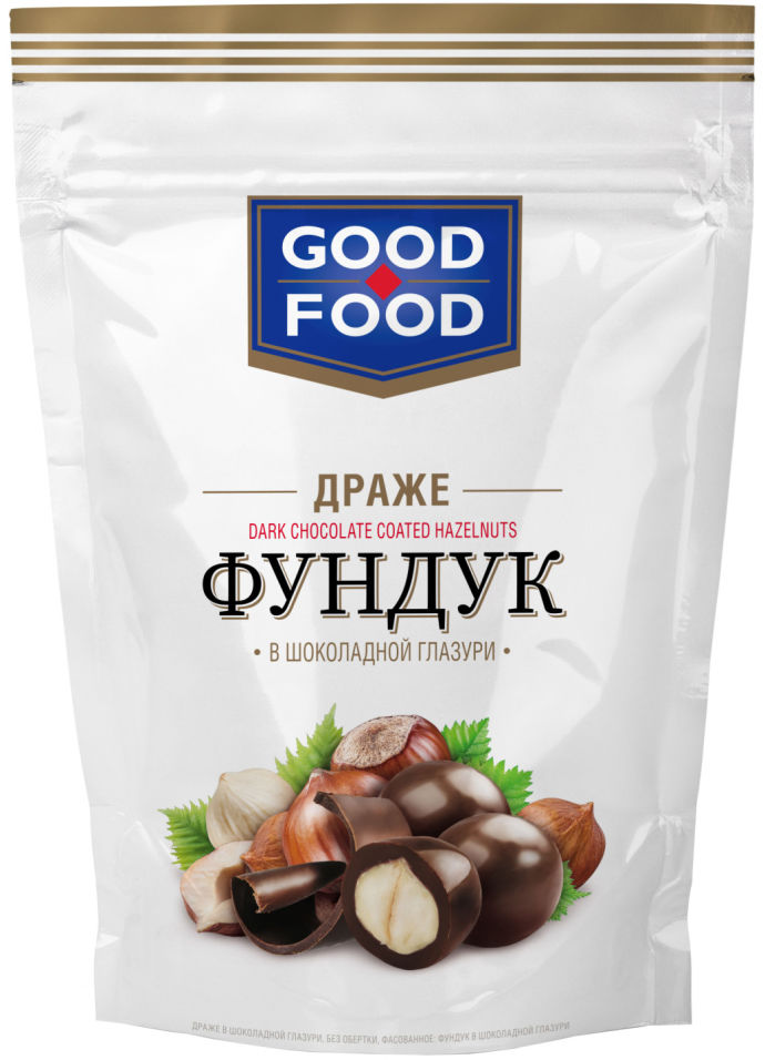 Конфеты Good-Food Фундук в шоколадной глазури 150г