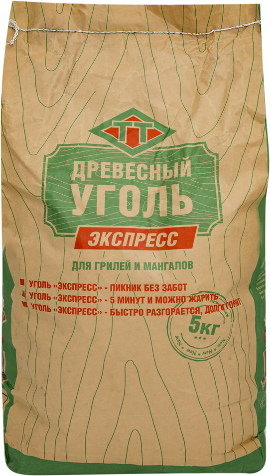 Уголь Экспресс древесный 5кг