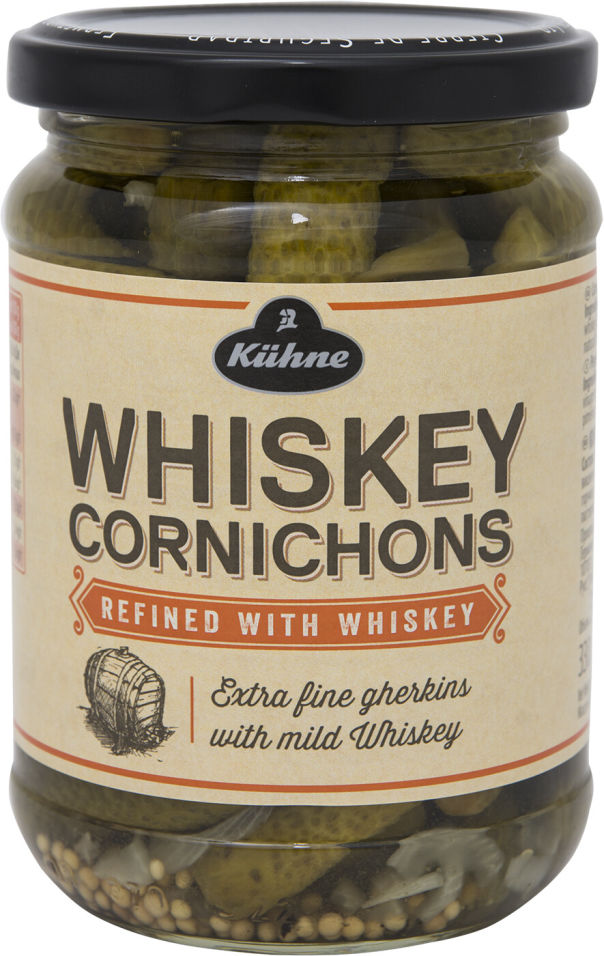 Корнишоны Kuhne Whiskey Cornichons 330г