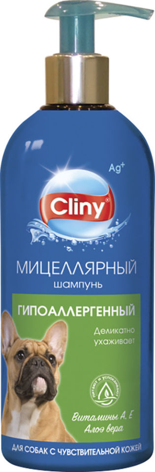 Шампунь Cliny Гипоаллергенный мицеллярный 300мл Шампунь Cliny Гипоаллергенный мицеллярный 300мл