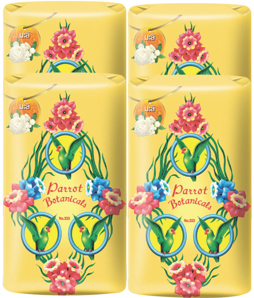 Ботаническое мыло Parrot Botanicals с ароматом жасмина 4шт*70г