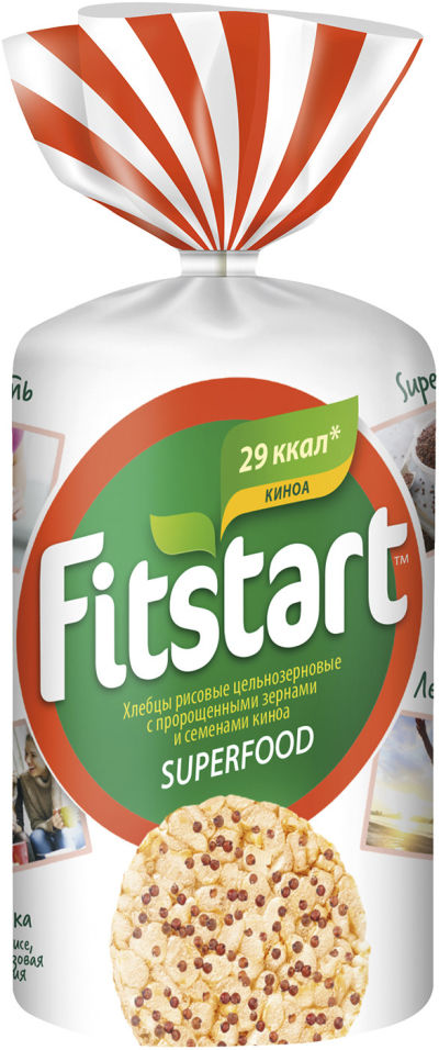 Хлебцы Fitstart рисовые Superfood с зернами киноа 90г