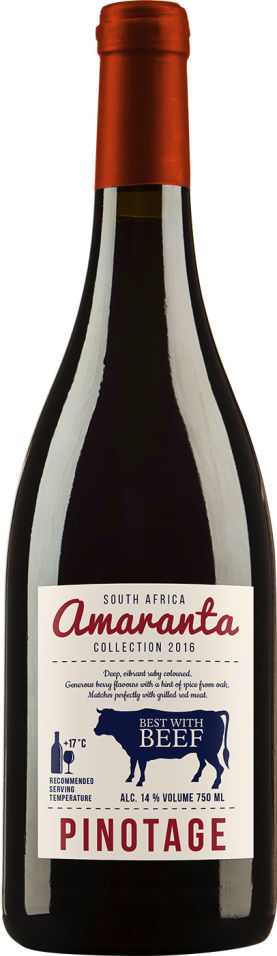 Отзывы о Вине Amaranta Pinotage красном сухом 14% 0.75л Отзывы о Вине Amaranta Pinotage красном сухом 14% 0.75л