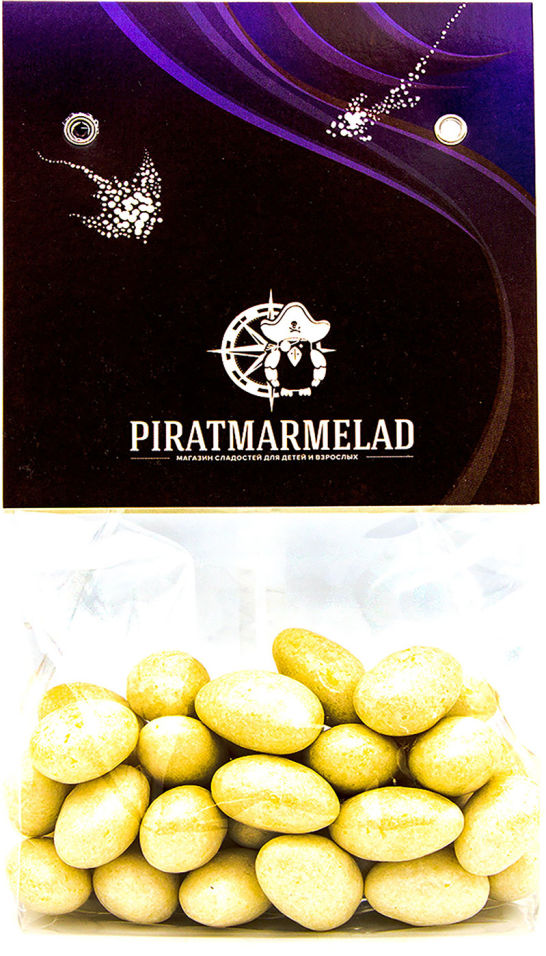 Драже Pirat Marmelad Миндаль в белом шоколаде Жемчуг 200г