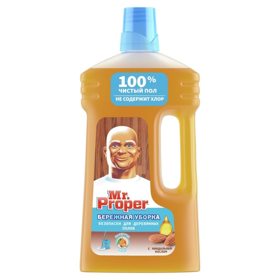 Жидкость моющая Mr.Proper Бережная уборка для деревянных полов универсальная 1л
