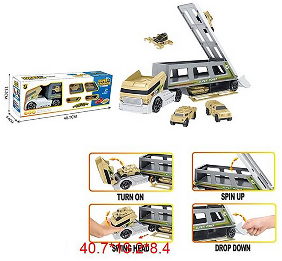 Набор игровой S+S Военный трейлер с аксессуарами